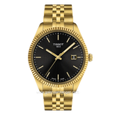 TISSOT BALLADE T156.410.33.051.00 Gold Dial Black Stainless Steel